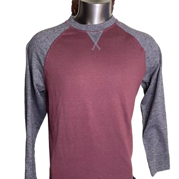 Eddie Bauer Pullover Sweat Shirt Brown Mens Crew Neck Size Large u Raglan Sleeve - Picture 1 of 8